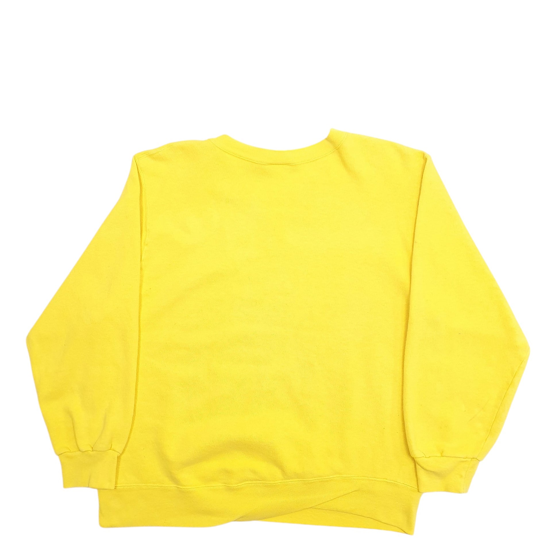 Mens Yellow Champion Made In USA Vintage 90's Crewneck Jumper