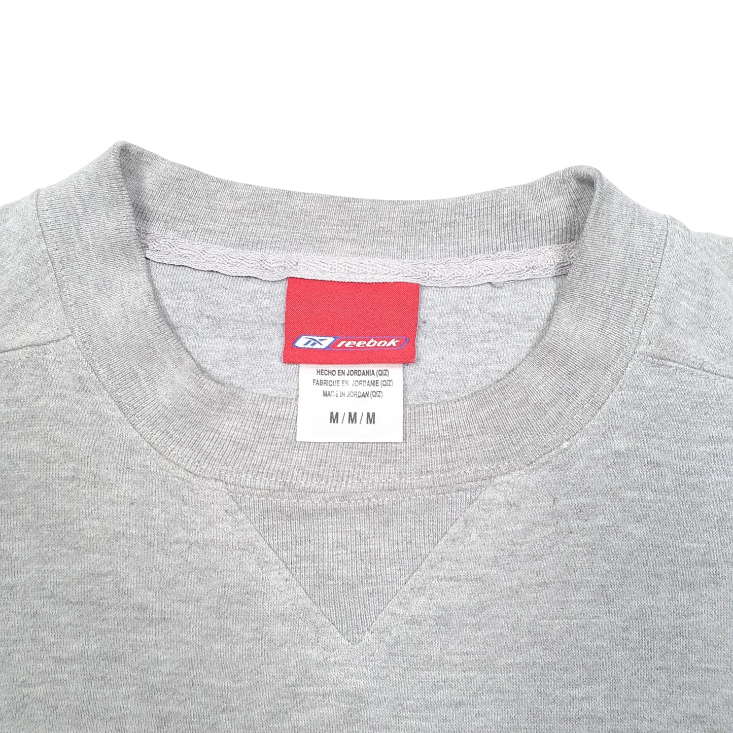 Mens Grey Reebok Cleveland Browns Football Spellout USA Crewneck Jumper