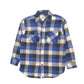 Mens Blue Chill Chaser Blue Top Vintage 1960s Plaid Cruiser Shacket Shirt  Coat