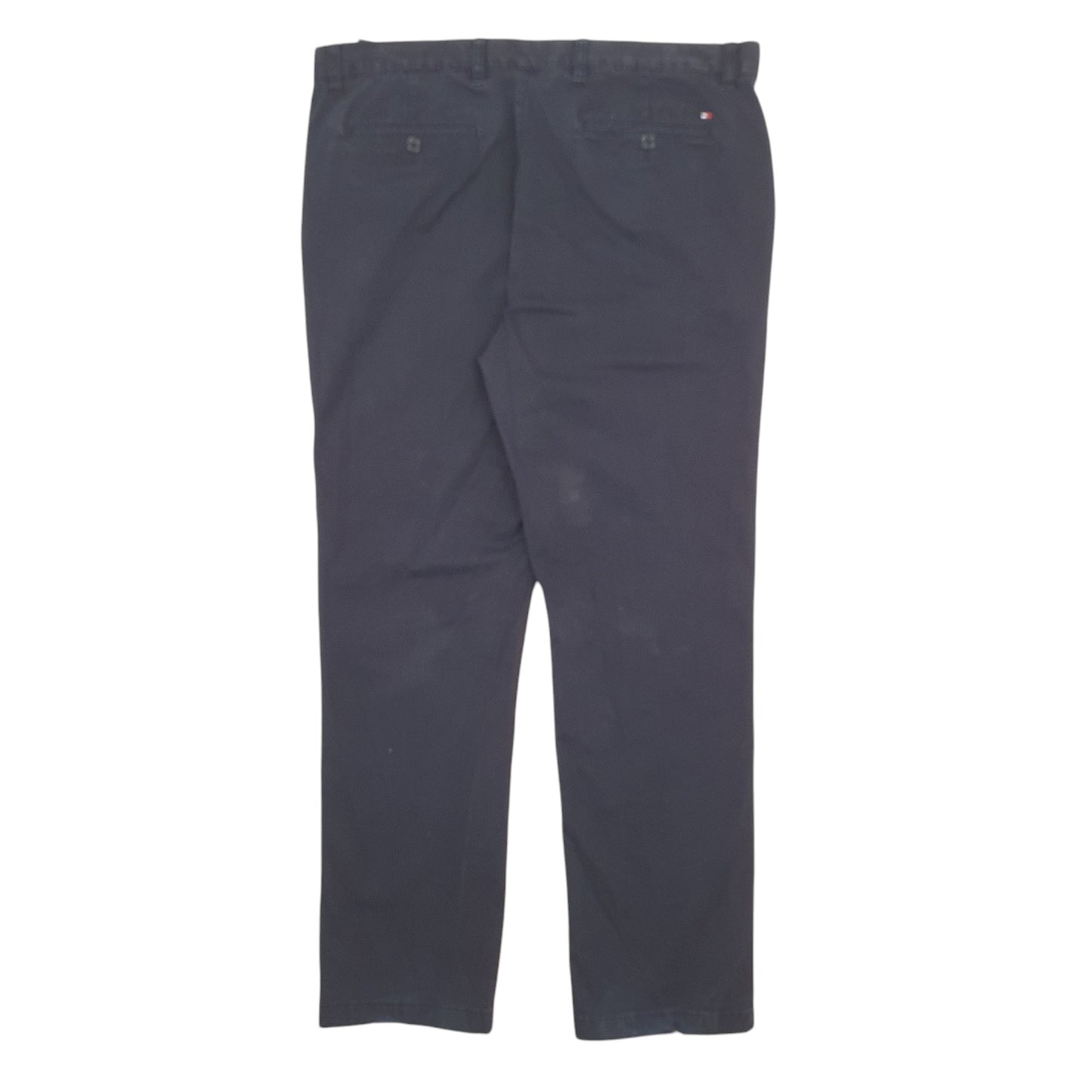 Mens Black Tommy Hilfiger Custom Fit Chino Trousers