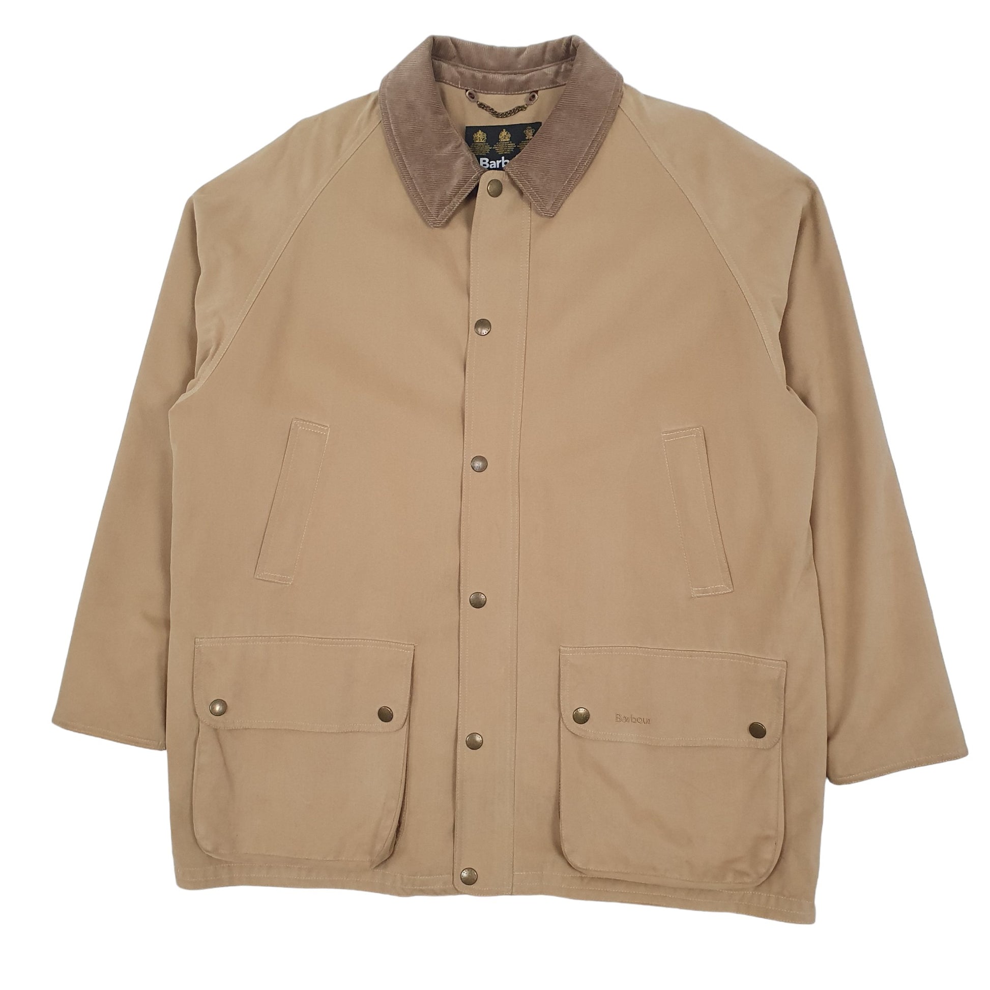 Mens Tan Barbour Soft Cotton Beaufort  Coat