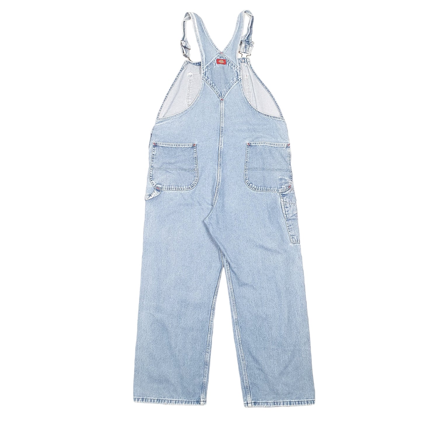 Mens Blue Dickies Denim Overalls Workwear Dungaree Trousers