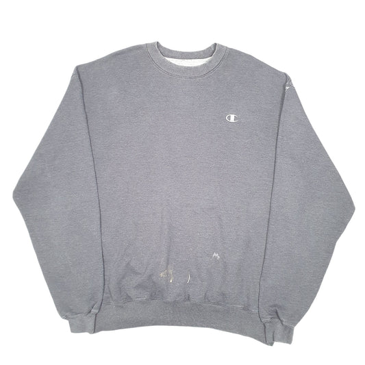 Mens Grey Champion  Crewneck Jumper