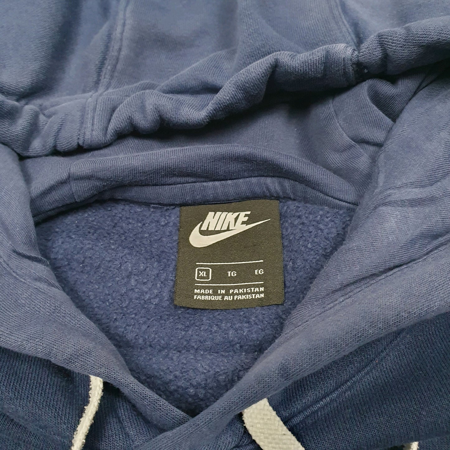 Mens Navy Nike Spellout Hoodie Jumper