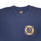 Mens Navy Fruit Of The Loom Single Stitch Vintage 90s Short Sleeve T Shirt