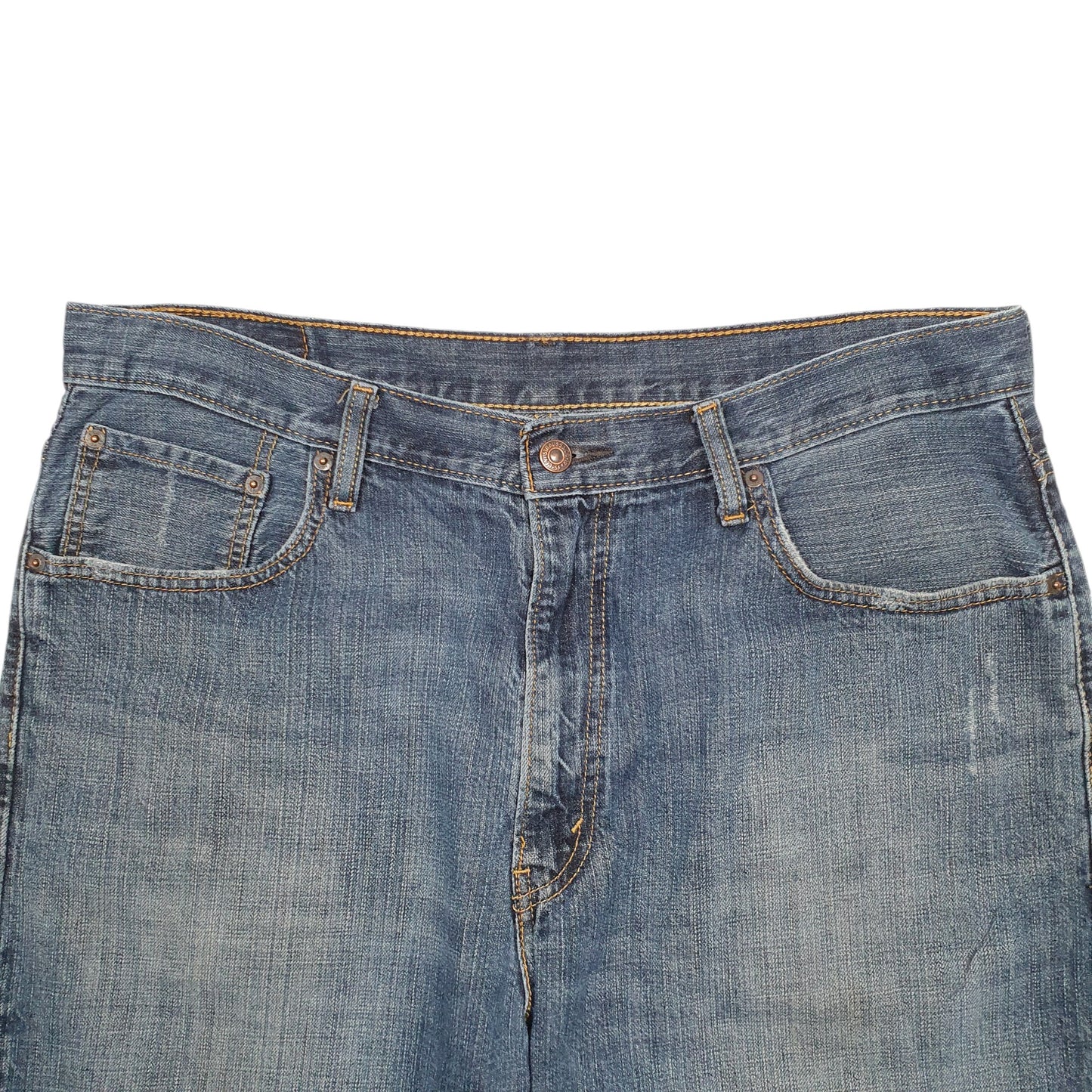 Mens Blue Levis Denim Jeans Jorts 569 Denim Shorts