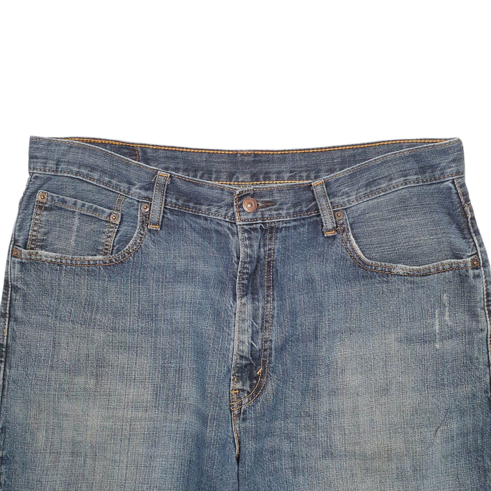 Mens Blue Levis Denim Jeans Jorts 569 Denim Shorts