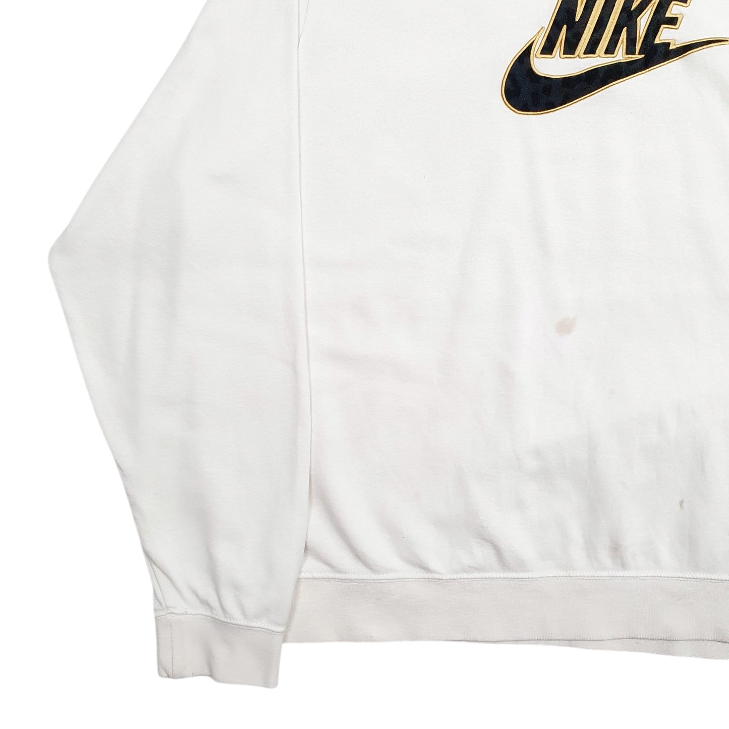 Womens Cream Nike Oversized Hoodie Jumper