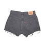 Womens Black Levis 501 Denim Jorts Hot Pants Denim Shorts