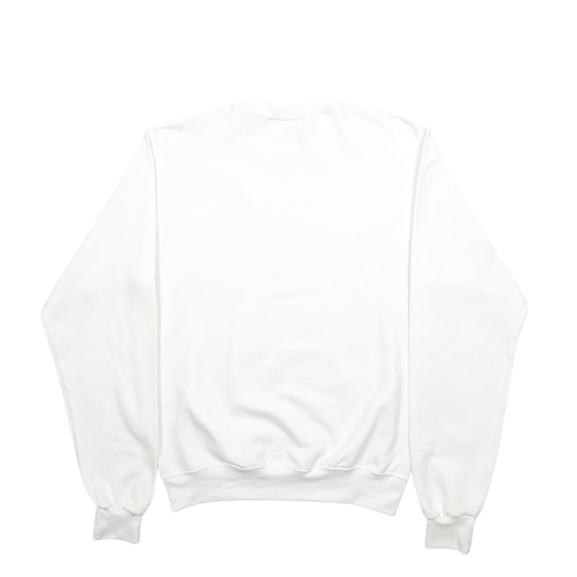 Mens White Champion Detroit Football Spellout Crewneck Jumper