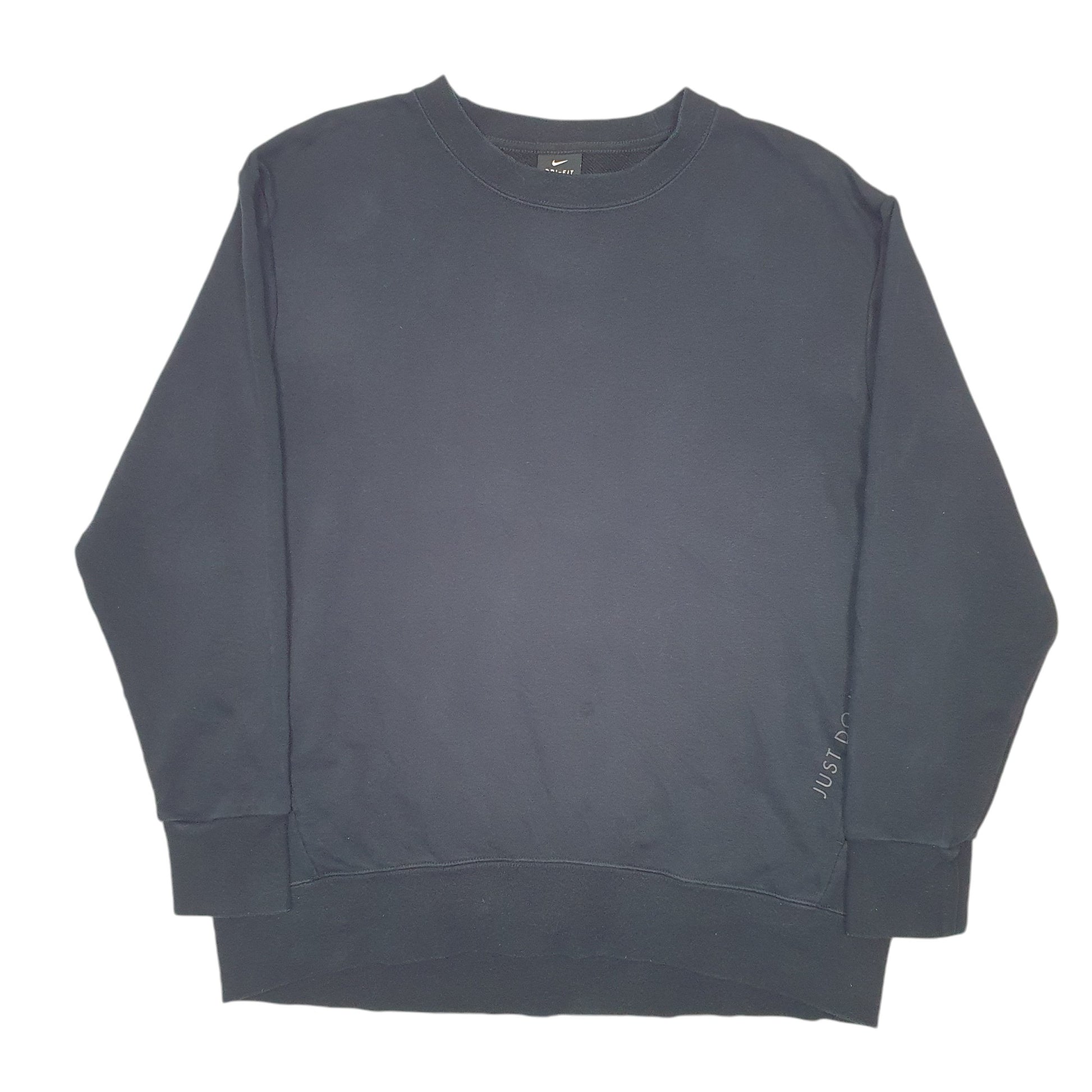 Mens Black Nike Dri Fit Just Do It Crewneck Jumper