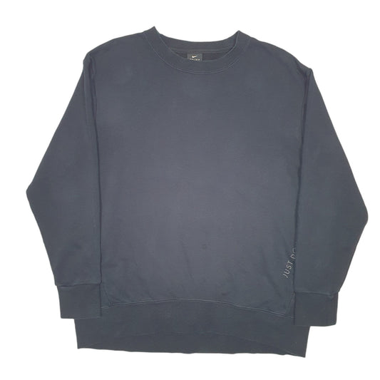 Mens Black Nike Dri Fit Just Do It Crewneck Jumper