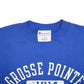 Mens Blue Champion Grosse Pointe Spellout Yatch Club Crewneck Jumper