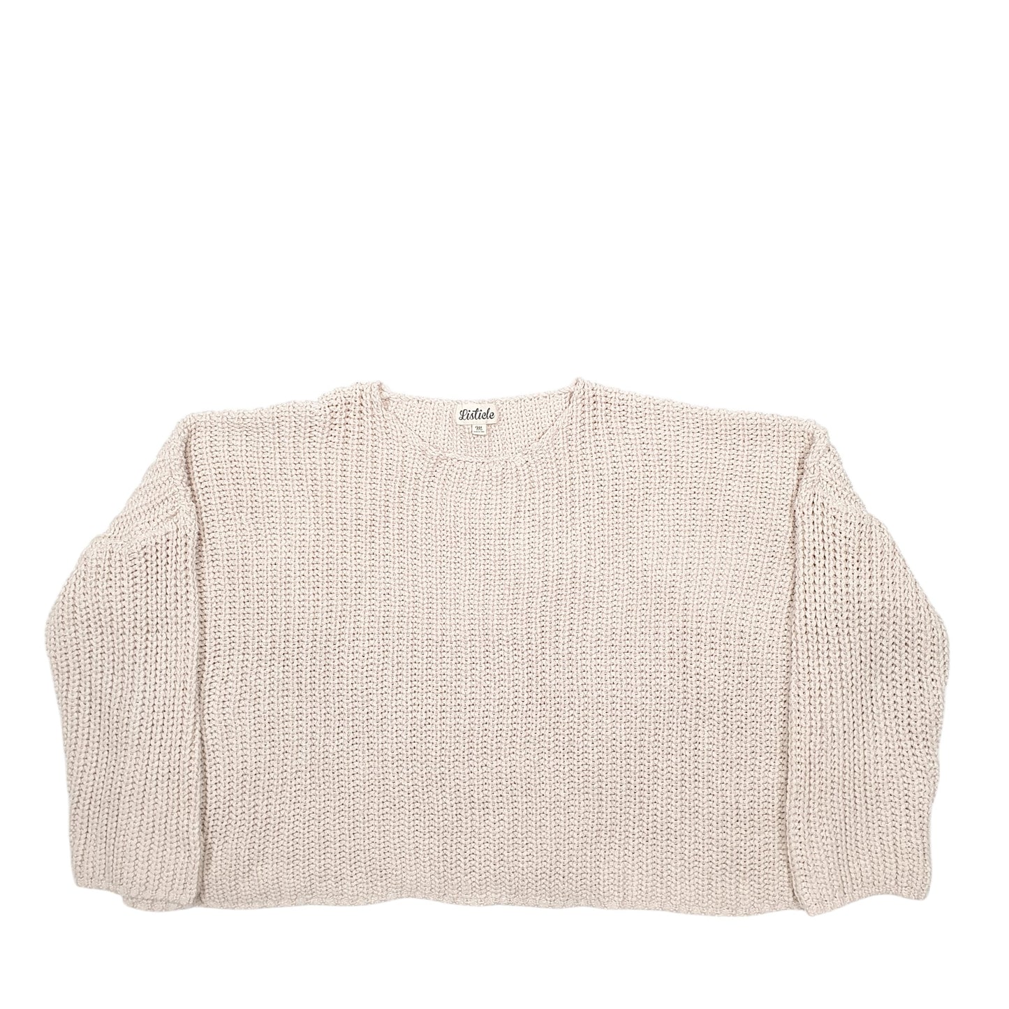 Womens Beige Listiele  Crewneck Jumper