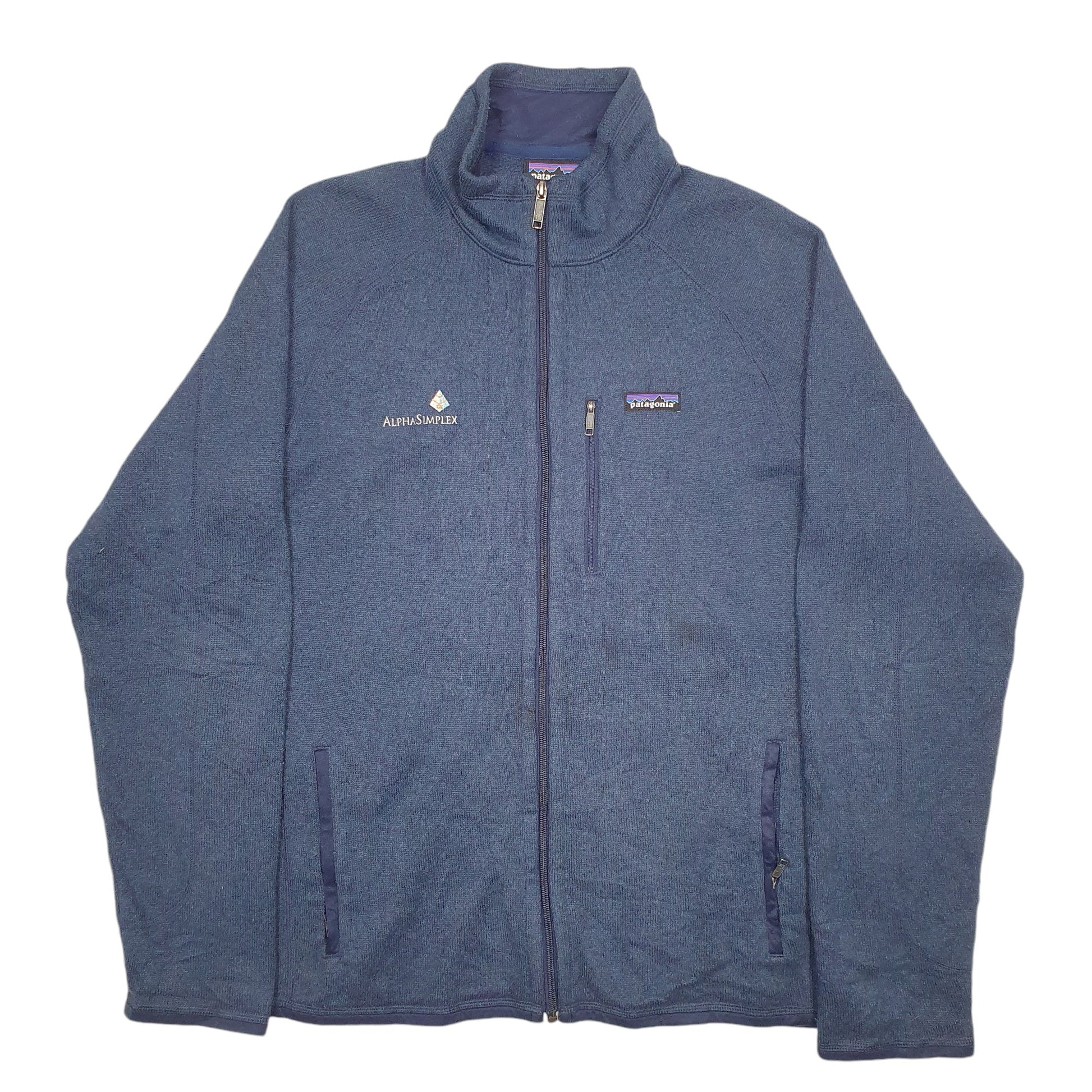 Mens Blue Patagonia Better Sweater Thermal Full Zip Jumper