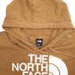 Mens Brown The North Face Spellout Hoodie Jumper
