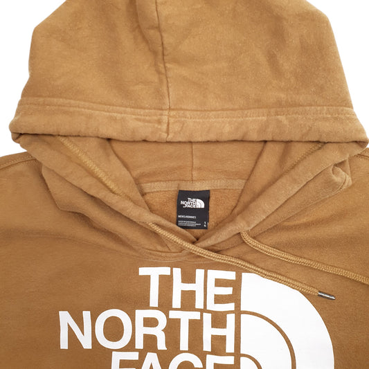 Mens Brown The North Face Spellout Hoodie Jumper