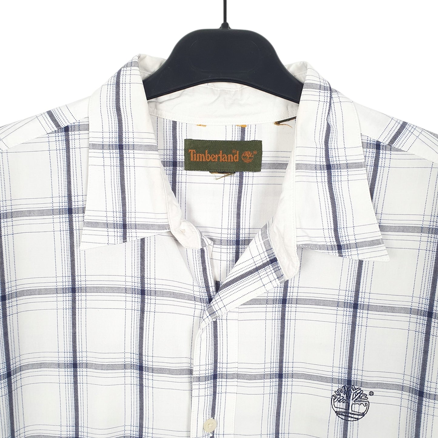 Mens White Timberland  Short Sleeve Shirt