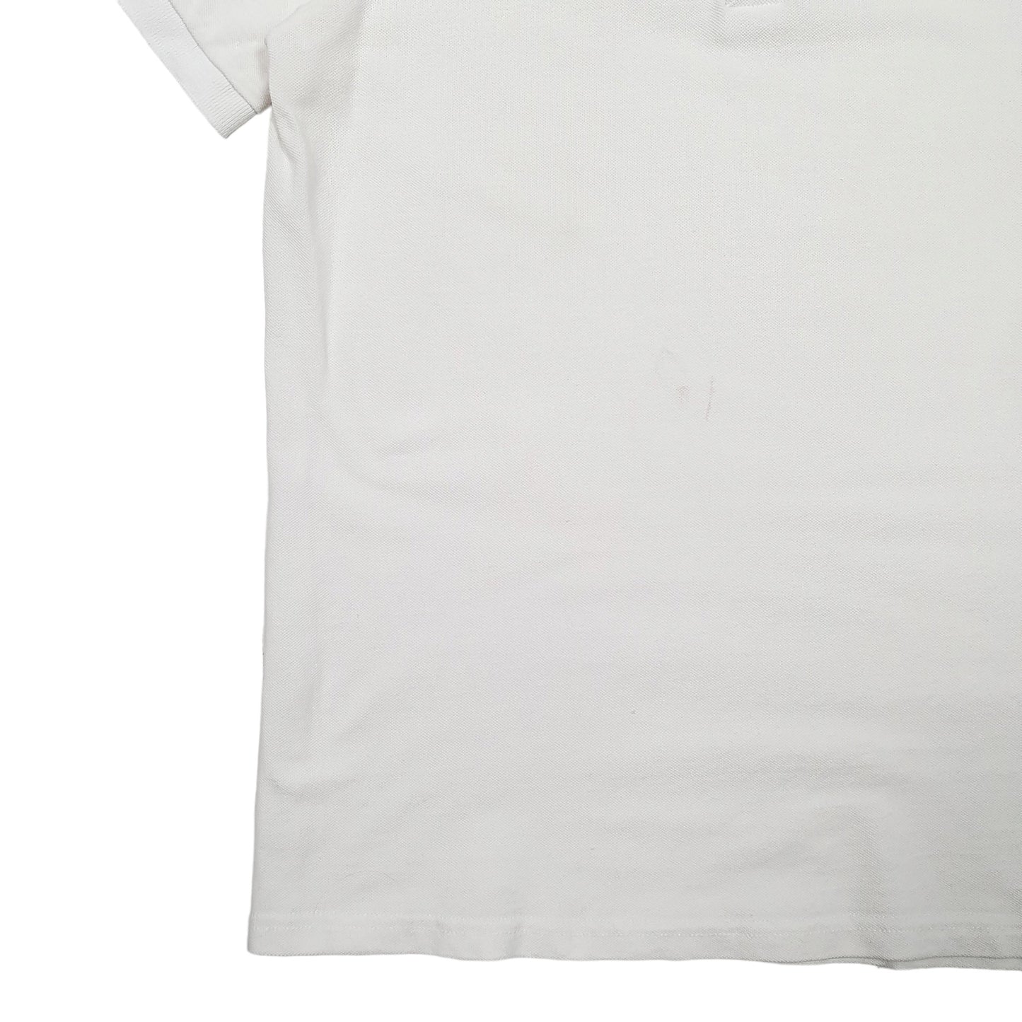 Mens White Lacoste  Short Sleeve Polo Shirt