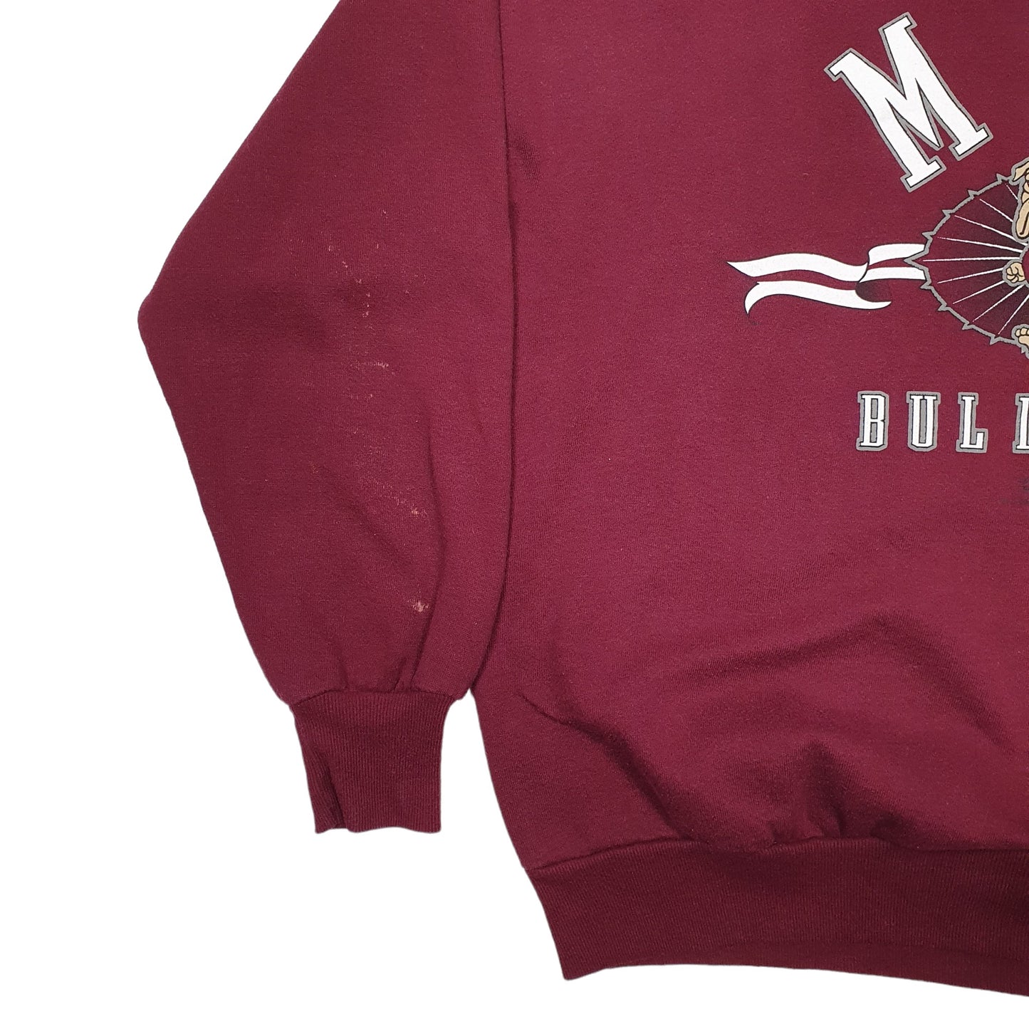 Mens Burgundy Jerzees  Crewneck Jumper