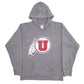Mens Grey Adidas Spellout Hoodie Jumper