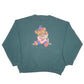 Mens Green Unbranded Festive Teddy Christmas Bear Peace Crewneck Jumper