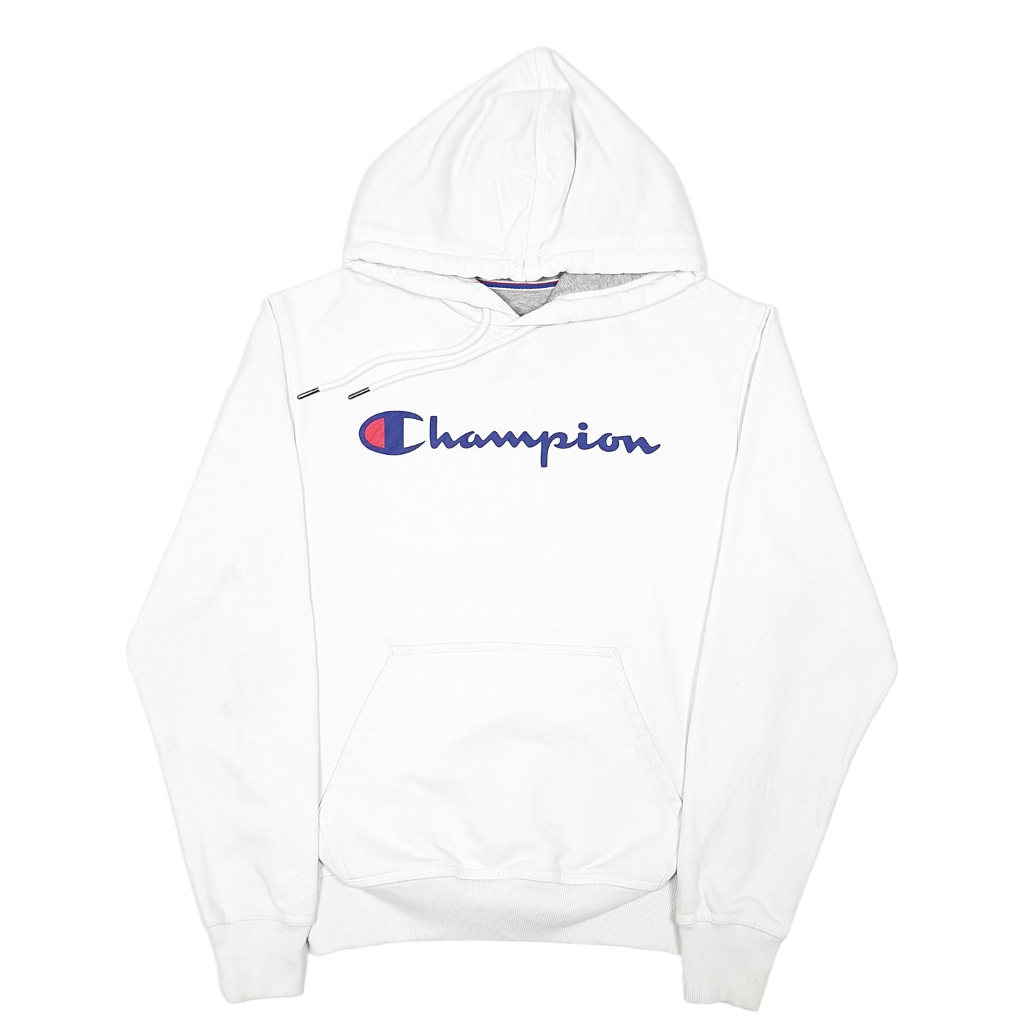 Mens White Champion  Hoodie Jumper