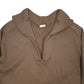 Mens Brown Unbranded Vintage Military Undershirt Quarter Zip Jumper