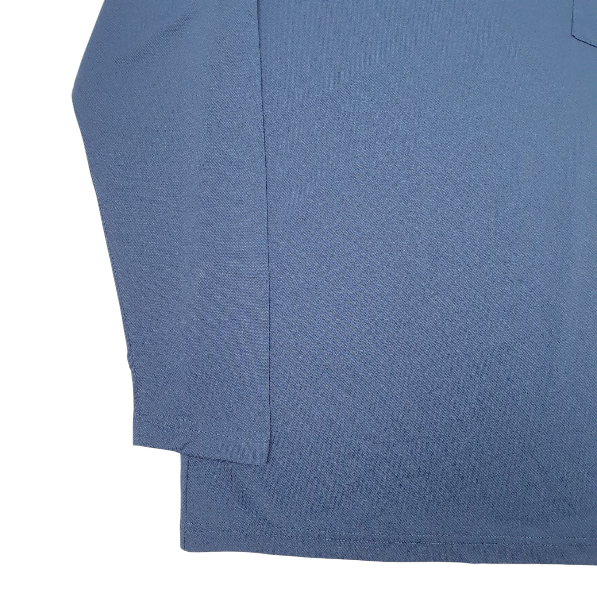 Mens Blue Dickies Active Pocket Workwear Long Sleeve T Shirt