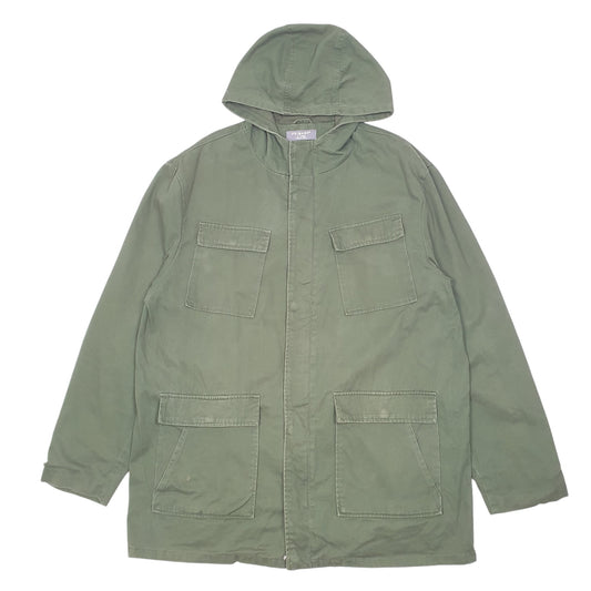 Womens Green Primark Military Style Fishtail  Coat