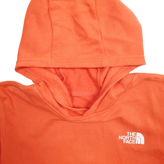 Womens Orange The North Face Spellout Hoodie Jumper