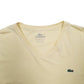 Mens Yellow Lacoste  Short Sleeve T Shirt