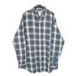 Mens Green L.L.Bean Tall Slightly Fitted Flannel Overshirt Long Sleeve Shirt