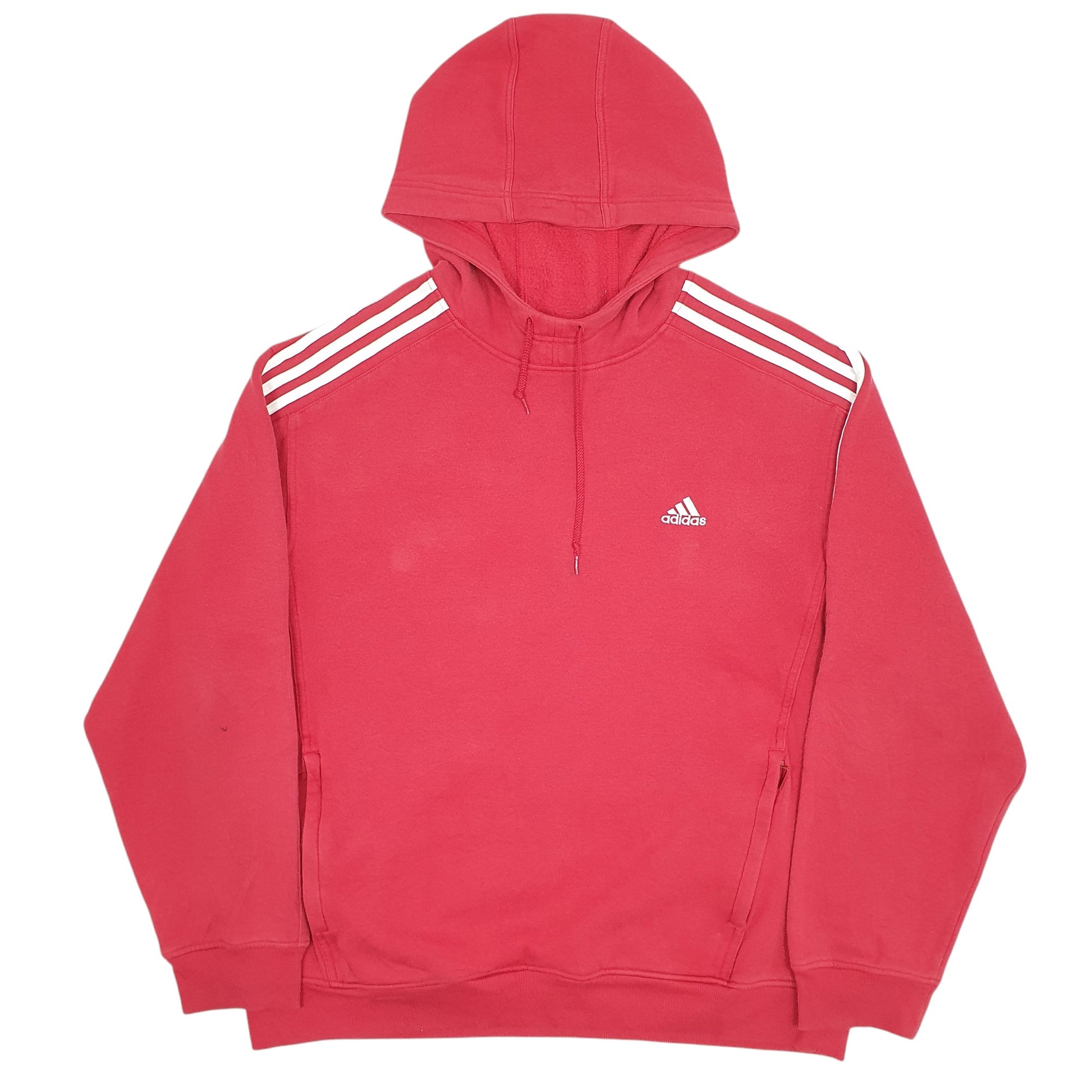 Mens Red Adidas  Hoodie Jumper