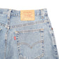 Womens Blue Levis Denim Jeans Jorts 550 Relaxed Baggy Vintage Made In USA Denim Shorts