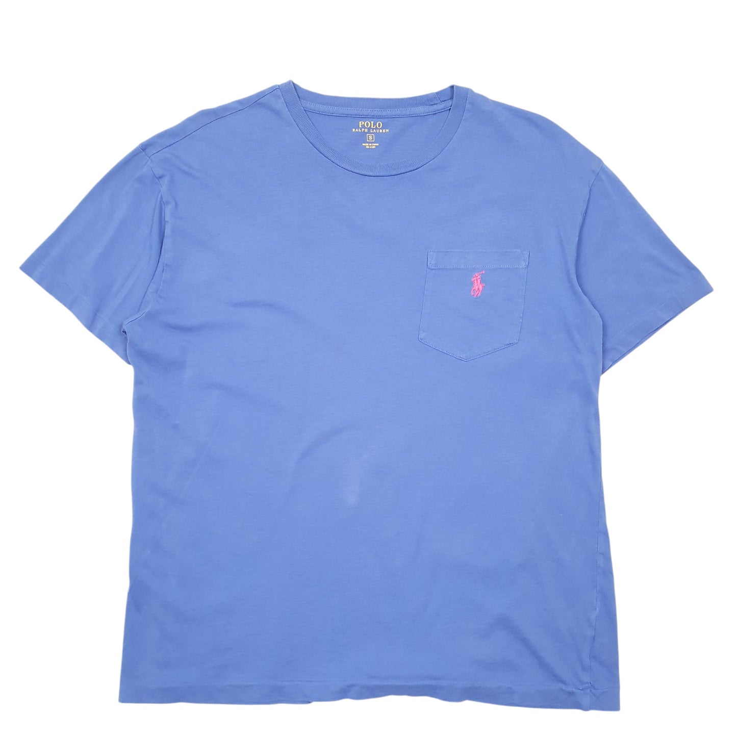 Mens Blue Polo Ralph Lauren Pocket Short Sleeve T Shirt