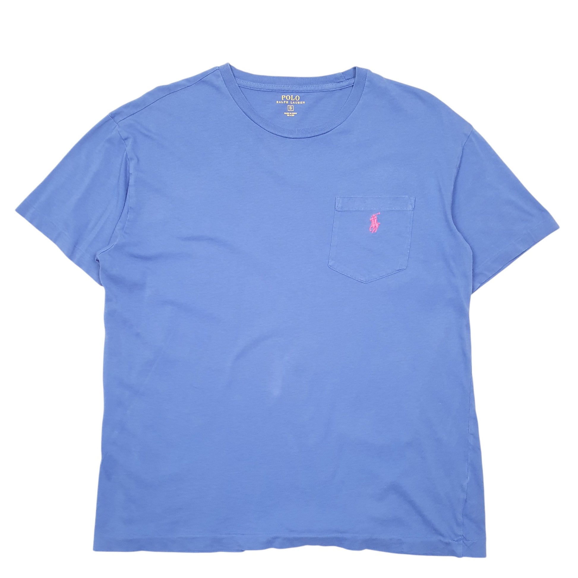 Mens Blue Polo Ralph Lauren Pocket Short Sleeve T Shirt