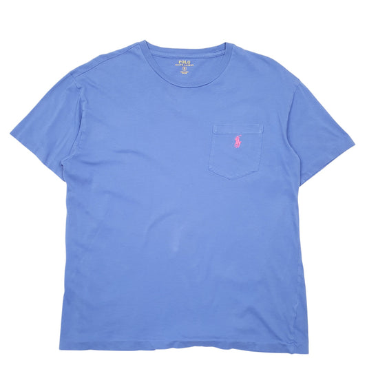 Mens Blue Polo Ralph Lauren Pocket Short Sleeve T Shirt