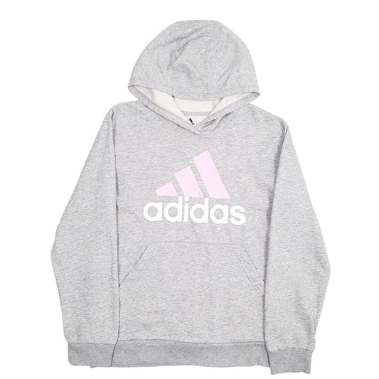 Womens Grey Adidas  Hoodie Jumper
