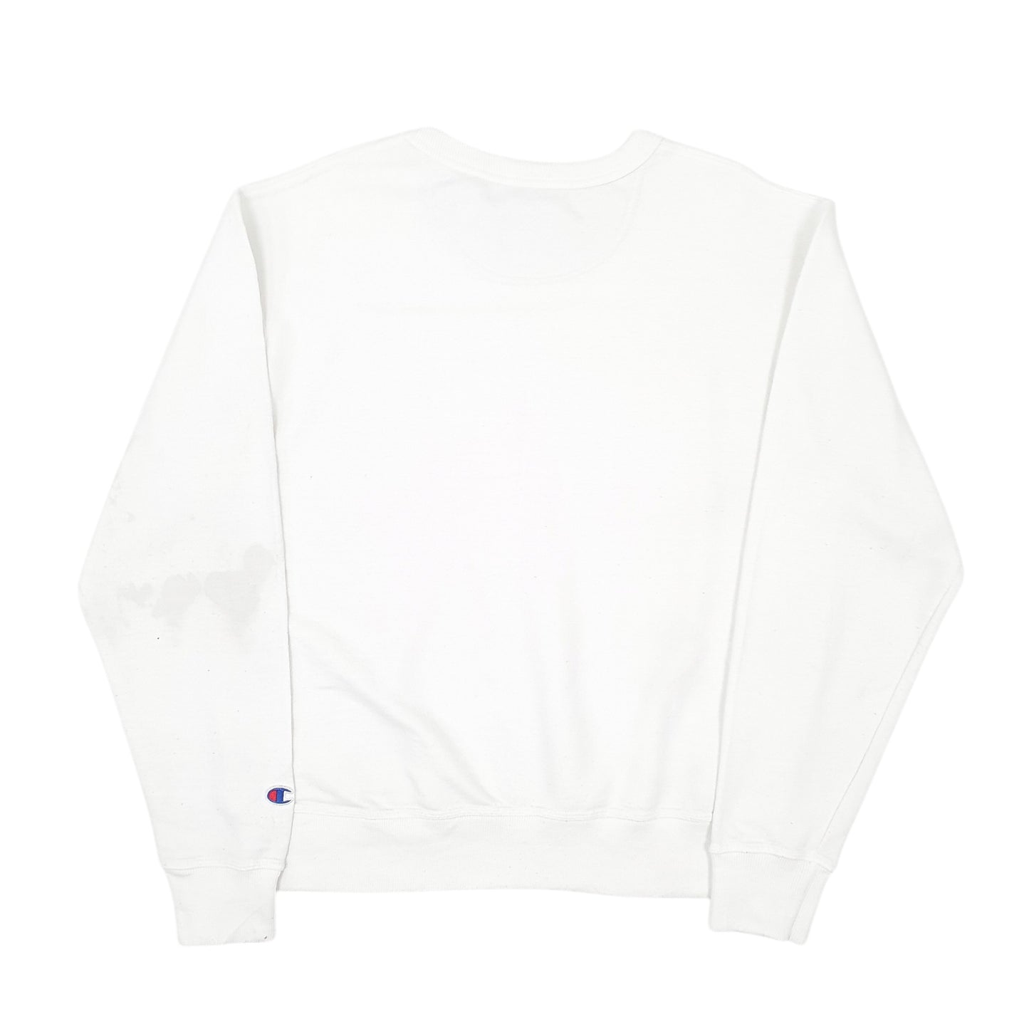 Mens White Champion  Crewneck Jumper