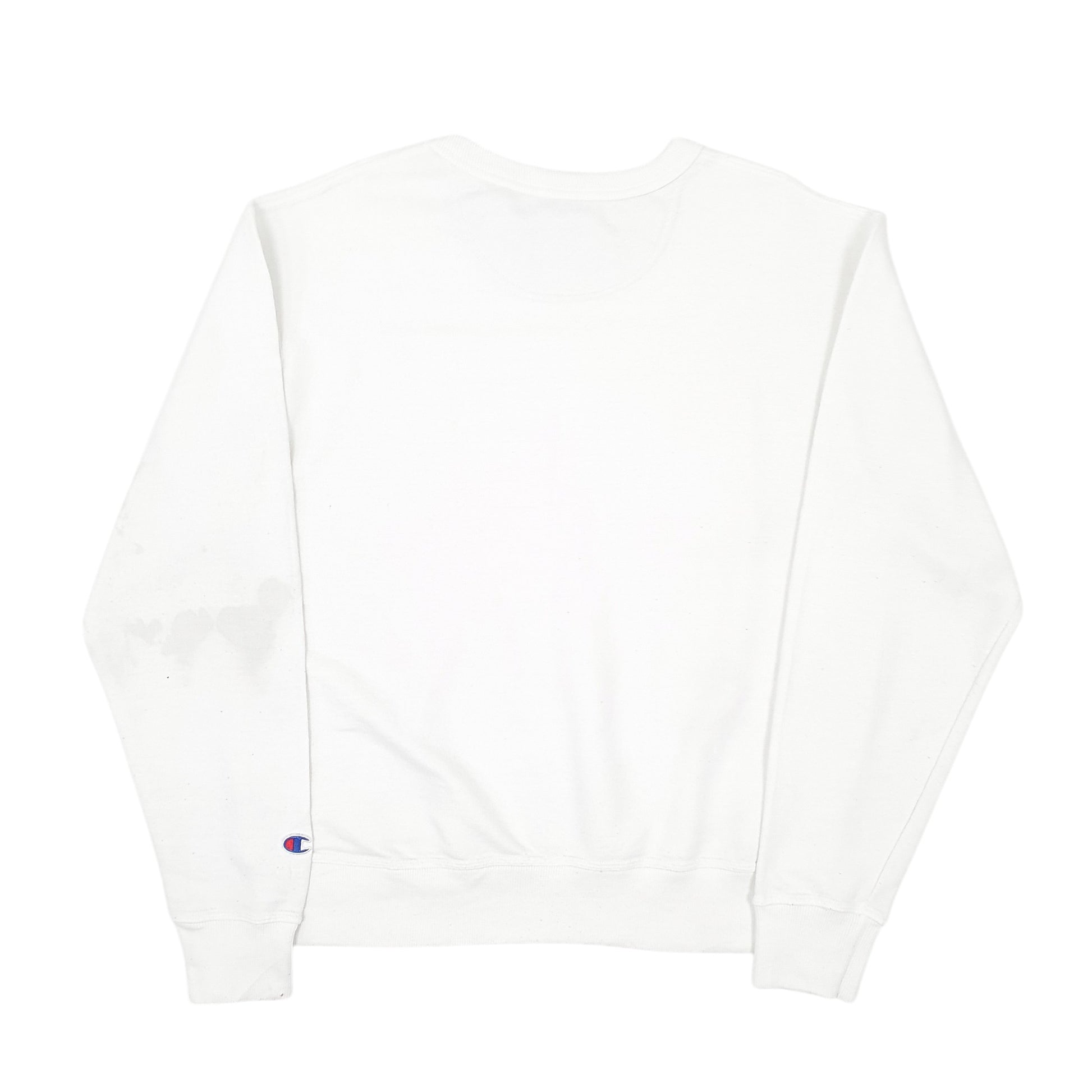 Mens White Champion  Crewneck Jumper