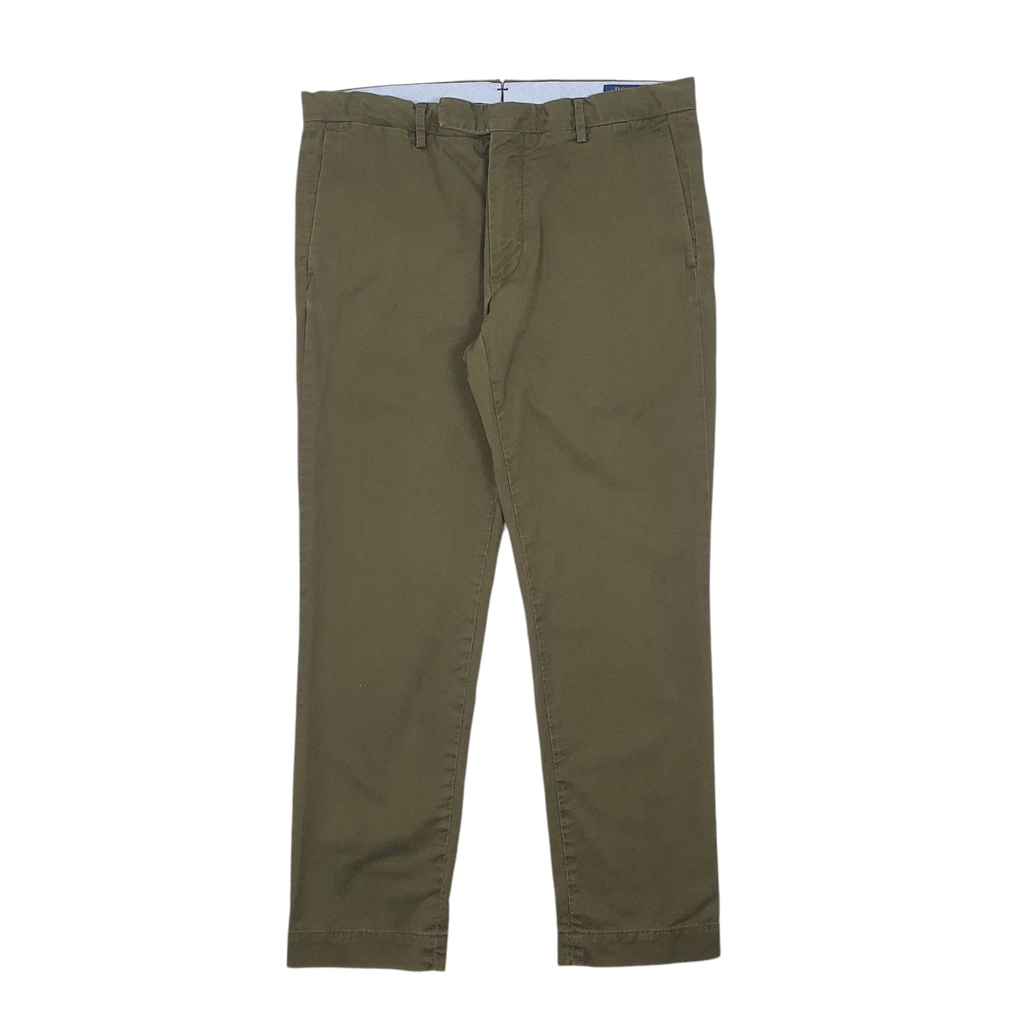 Mens Green Polo Ralph Lauren Stretch Slim Fit Chino Trousers