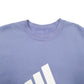 Mens Purple Adidas Spellout Crewneck Jumper