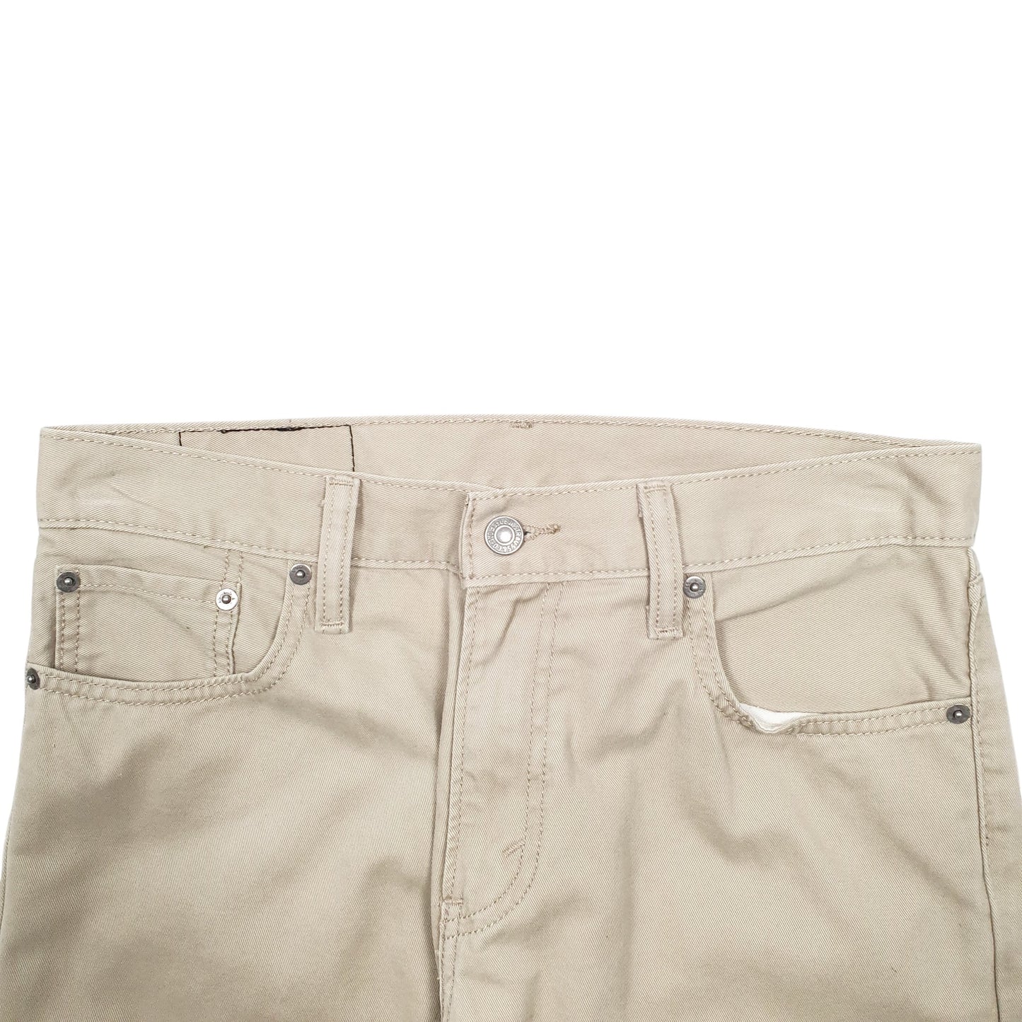 Mens Beige Levis 514 Chino Trousers