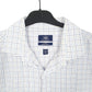 Mens White Dockers Stretch Fitted Long Sleeve Shirt