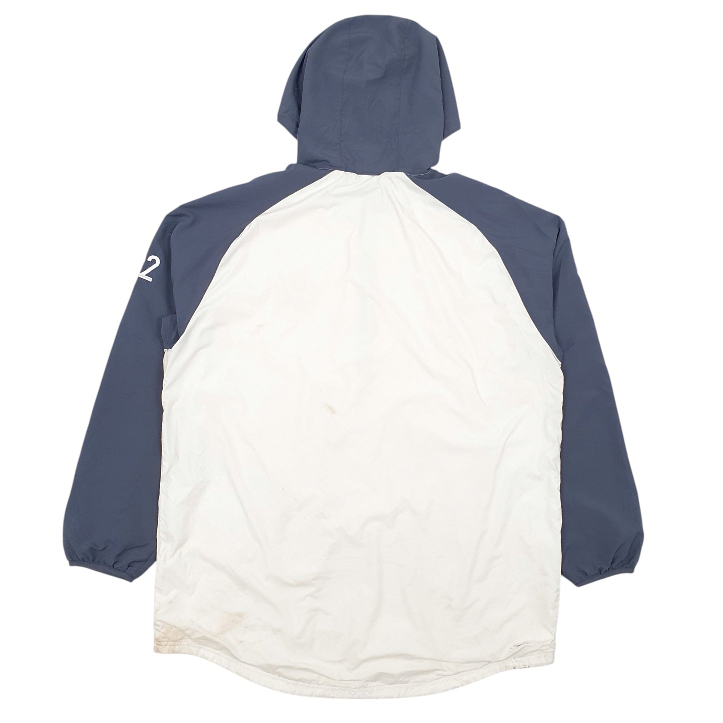 Mens White Adidas  Full Zip Coat
