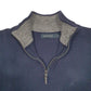 Womens Navy Nautica Knit Quarter Zip Jumper