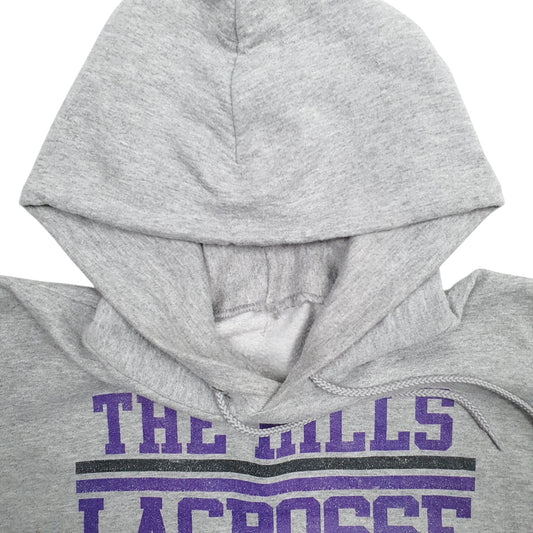 Mens Grey Champion Lacrosse Blackhawks Hoodie Jumper
