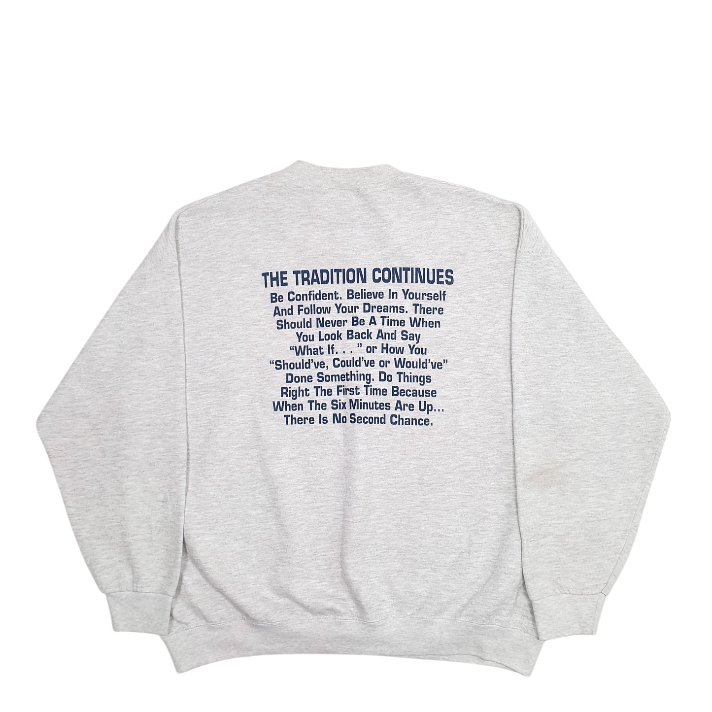 Mens Grey Lee Hartland Wrestling Crewneck Jumper