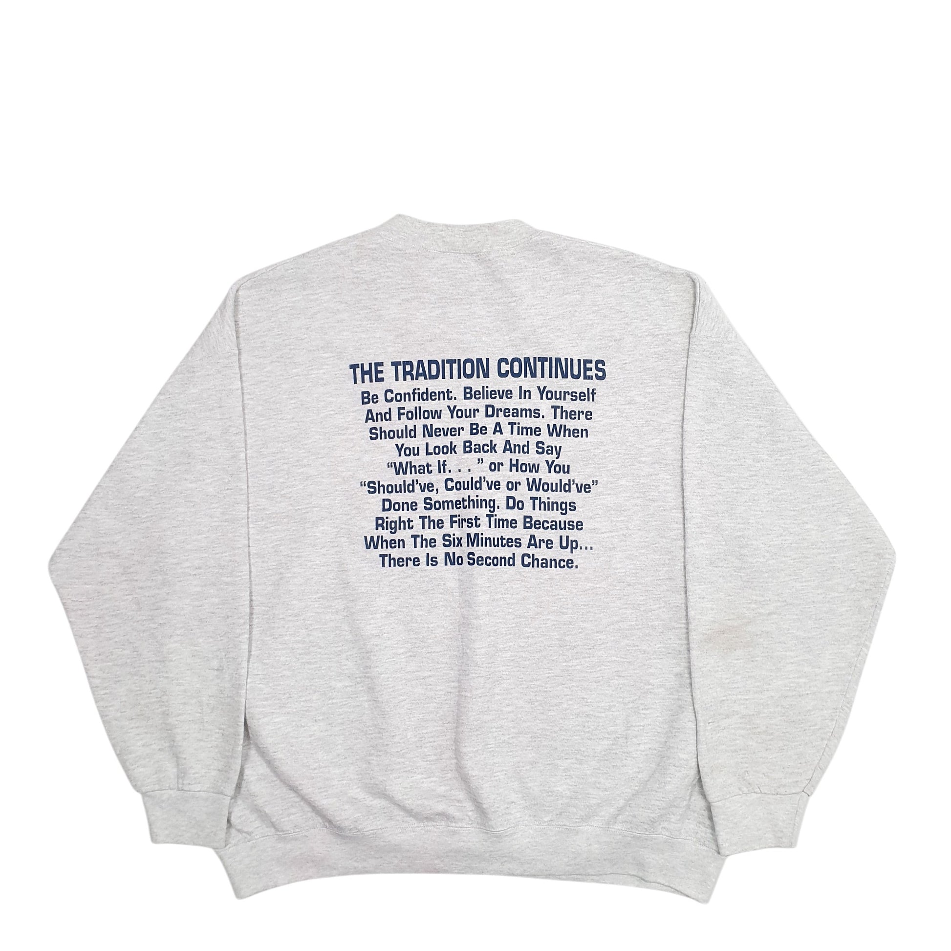 Mens Grey Lee Hartland Wrestling Crewneck Jumper